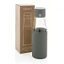  Ukiyo glass hydration tracking bottle with sleeve - Ukiyo