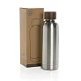  Wood RCS certified recycled stainless steel vacuum bottle - XD Collection