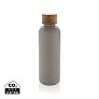  Wood RCS certified recycled stainless steel vacuum bottle - XD Collection