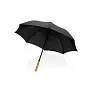  23" Impact AWARE™ RPET 190T auto open bamboo umbrella - XD Collection
