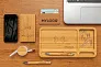  Bamboo desk organizer 5W wireless charger - XD Collection