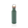  Modern stainless steel bottle with bamboo lid - XD Collection
