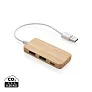  USB hub od bambusa - C - XD Collection