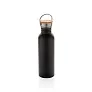  Modern stainless steel bottle with bamboo lid - XD Collection
