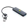  RCS USB hub od reciklirane plastike s dvostrukim ulazom - XD Collection