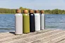  Wood RCS certified recycled stainless steel vacuum bottle - XD Collection