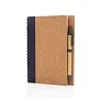  Cork spiral notebook with pen - XD Collection