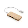  USB hub od bambusa - C - XD Collection