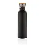  Modern stainless steel bottle with bamboo lid - XD Collection