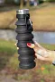  Leakproof collapsible silicon bottle with lid - XD Collection