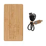  Sunwick 10.000 mah Bamboo solar powerbank - XD Collection