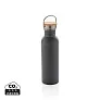  Modern stainless steel bottle with bamboo lid - XD Collection