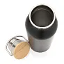  Modern stainless steel bottle with bamboo lid - XD Collection