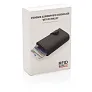  Standard aluminium RFID cardholder with PU wallet - XD Collection