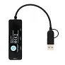  RCS USB hub od reciklirane plastike s dvostrukim ulazom - XD Collection