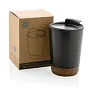  Šalica za kavu od GRS RPP nehrđajućeg čelika i pluta, 300 ml - XD Collection