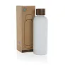  Wood RCS certified recycled stainless steel vacuum bottle - XD Collection