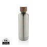  Wood RCS certified recycled stainless steel vacuum bottle - XD Collection