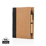  Cork spiral notebook with pen - XD Collection