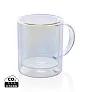  Deluxe šalica od galvaniziranog stakla s dvostrukom stijenkom - XD Collection