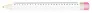 Sharpy 24 24 cm ruler, pencil