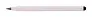 Ruloid inkless pen with ruler