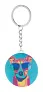 KeyBadge RPET Mini pin button keyring