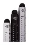 Ruloid inkless pen with ruler
