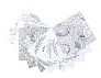 Condala mandala colouring set