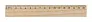 OneSix Pine wood ruler