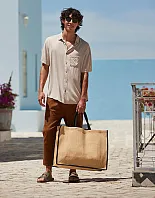 Natural Starched Jute Market Shopper - Westford Mill