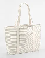 Shopper torba od organskog pamuka prugastog dizajna - 200 g/m² - Westford Mill