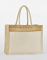 Pamučna shopper torba od prirodne uštirkane jute - Westford Mill