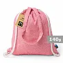  Recycled cotton drawstring bag, shopping bag