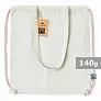  Recycled cotton drawstring bag, shopping bag