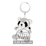Lewis Plush racoon, keyring