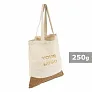  Cotton shopping bag with cork element, cotton 250 g/m2