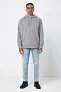  Iqoniq Trivor recycled polyester microfleece hoodie, storm grey - iqoniq