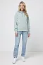  Iqoniq Trivor recycled polyester microfleece hoodie, storm grey - iqoniq