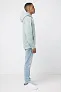  Iqoniq Trivor recycled polyester microfleece hoodie, storm grey - iqoniq