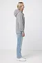  Iqoniq Trivor recycled polyester microfleece hoodie, storm grey - iqoniq