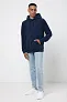  Iqoniq Trivor recycled polyester microfleece hoodie, storm grey - iqoniq