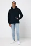  Iqoniq Trivor recycled polyester microfleece hoodie, storm grey - iqoniq