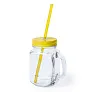  Drinking jar 500 ml with straw