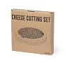  Bamboo cheese set, 4 pcs, slate cutting board