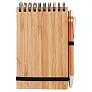  Bamboo notebook A6 with ball pen