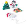  Eraser set, 4 Christmas designs