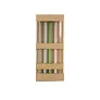  Glass reusable drinking straw set B'RIGHT, 4 pcs, cleaning brush with plate for personalization included