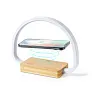  Desk lamp, bamboo wireless charger 10W