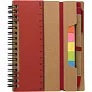  Memo holder, notebook, sticky notes, ball pen